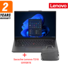 image de PC PORTABLE LENOVO THINKPAD E14 GEN 5 i7 1355U/8GO/ 512GO SSD + SACOCHE OFFERTE