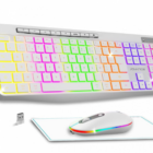 PACK CLAVIER SOG R-TYPE CLA+SOURIS SANS FIL RGB BLANC RECHARGEABLE / Z STORE TUNIS