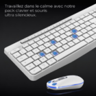 PACK CLAVIER SOG R-TYPE CLA+SOURIS SANS FIL RGB BLANC RECHARGEABLE / Z STORE TUNIS