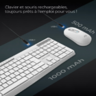 PACK CLAVIER SOG R-TYPE CLA+SOURIS SANS FIL RGB BLANC RECHARGEABLE / Z STORE TUNIS