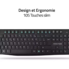 Pack ADVANCE Elite Wireless Combo - Clavier et Souris sans Fil + Tapis Antidérapant / Z STORE TUNIS