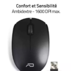 Pack ADVANCE Elite Wireless Combo - Clavier et Souris sans Fil + Tapis Antidérapant / Z STORE TUNIS