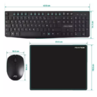 Pack ADVANCE Elite Wireless Combo - Clavier et Souris sans Fil + Tapis Antidérapant / Z STORE TUNIS
