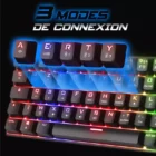 image de CLAVIER SOG XPERT K200 DARK MECA RGB SANS FIL / NOIR