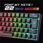 image de CLAVIER SOG XPERT K200 DARK MECA RGB SANS FIL / NOIR