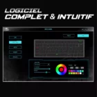 image de CLAVIER SOG XPERT K200 DARK MECA RGB SANS FIL / NOIR