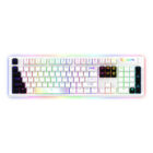 image de Clavier Gaming Mécanique Aqirys Aludra, 100% Anti-ghosting, RGB Blanc