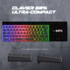 image de Clavier Gaming Filaire Spirit Of Gamer Pro K2 TKL RGB membrane usb noir