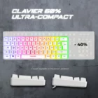 image de Clavier Gamer semi mécanique spirit of gamer PRO-K2 white - format TKL