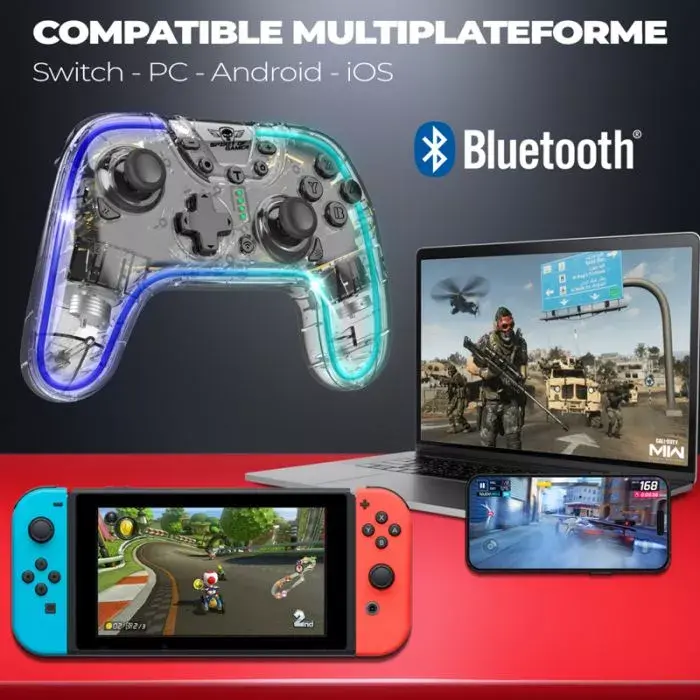 image de Manette Gaming Sans Fil Spirit Of Gamer Pulse RGB