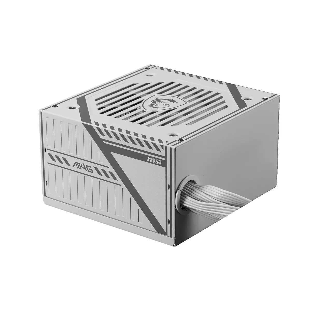 image de Boîte d'alimentation gaming MSI MAG A650BNL blanc 80 +