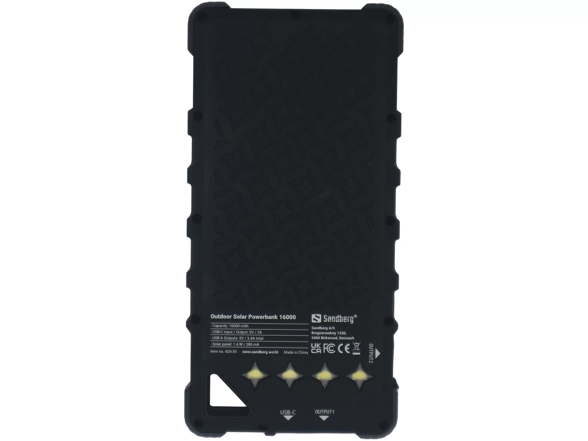 image de Power Bank Solaire Sandberg 16000 mAh