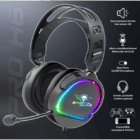 image de Casque Micro Gaming Spirit of Gamer PRO-H6 DARK / RGB / Noir