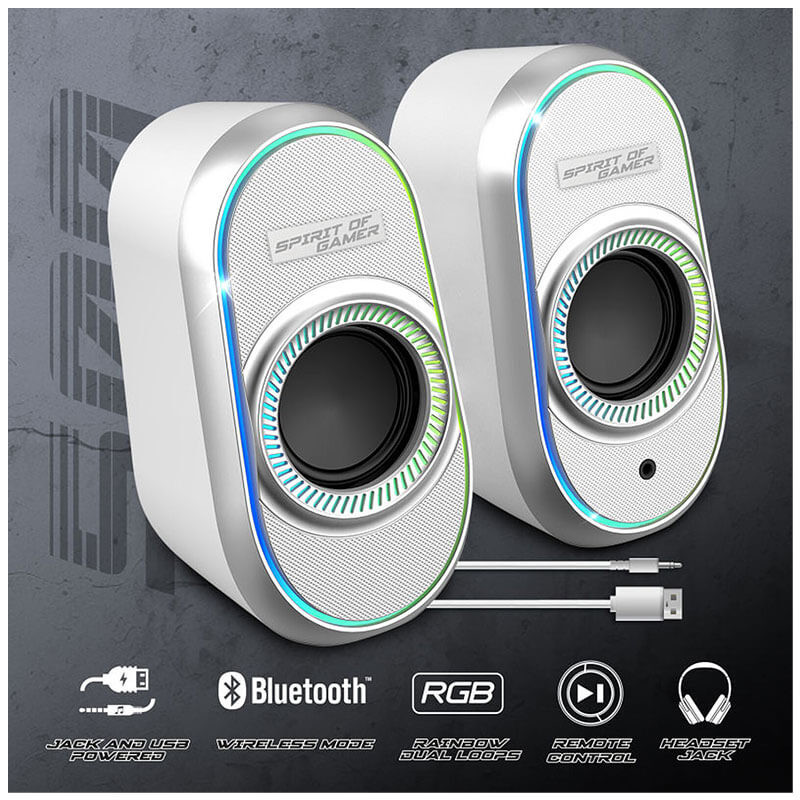 image de Haut parleur sans fil Spirit of Gamer Fanatic 500 Blanc