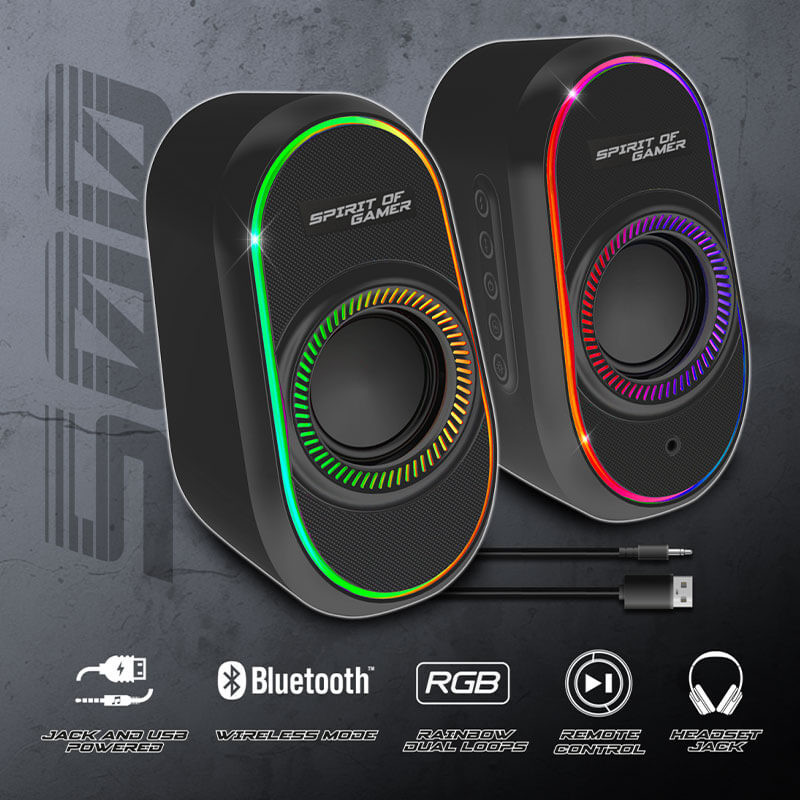image de Haut parleur sans fil Spirit of Gamer Fanatic 500 - Noir