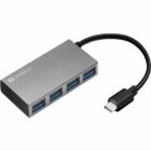 image de Hub SANDBERG USB-C Vers 4 USB 3.0 - Gris