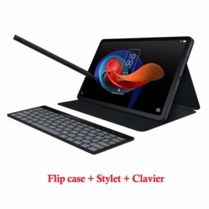 image de Tablette TCL TAB 10 Gen 2 10.36" IPS - Gris + Flip Case, Stylet et Clavier