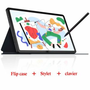 image de Tablette TCL Tab 11" 2K Helio P60T 4/128 GO Gris + Flip Case + Stylet + Clavier