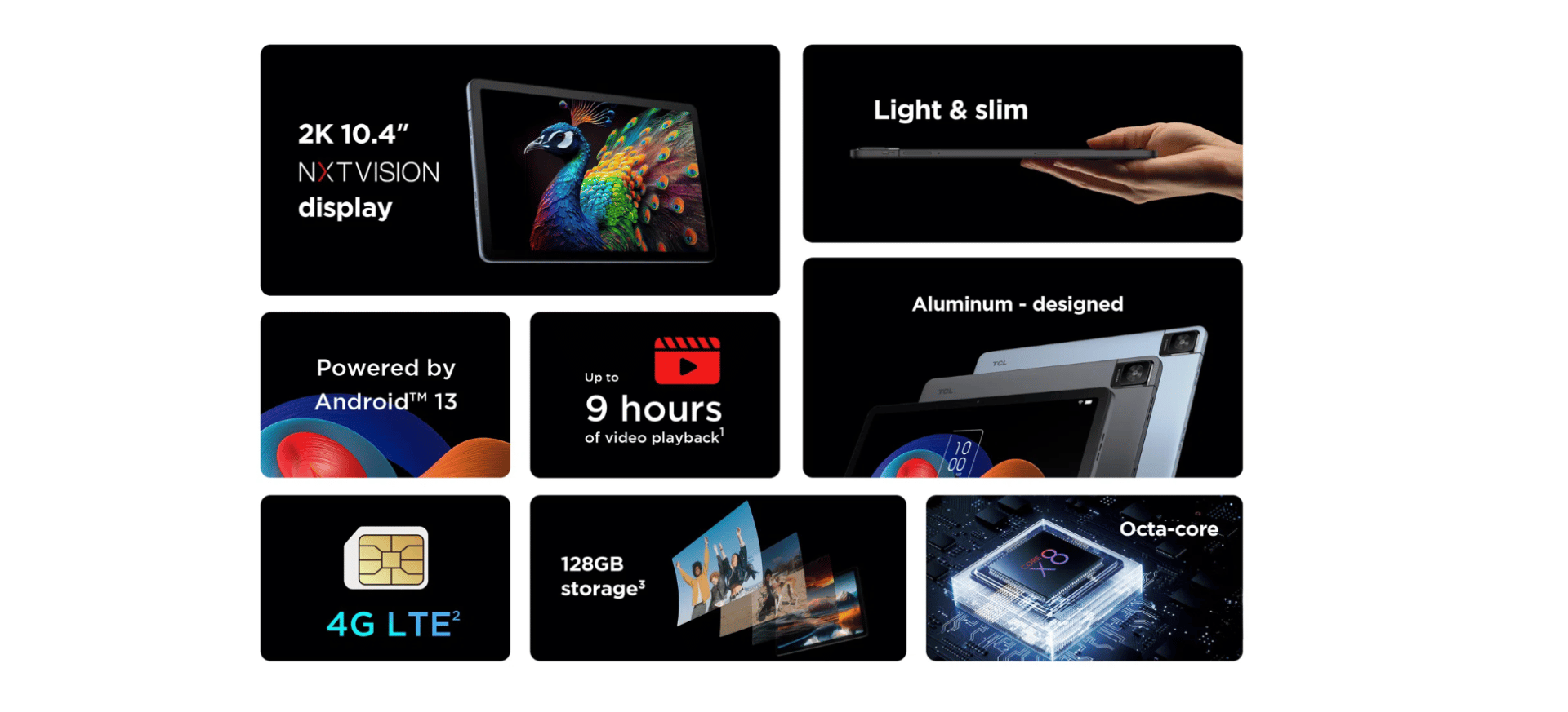 image de Tablette TCL TAB 10 Gen 2 10.36" IPS - Gris Sidéral