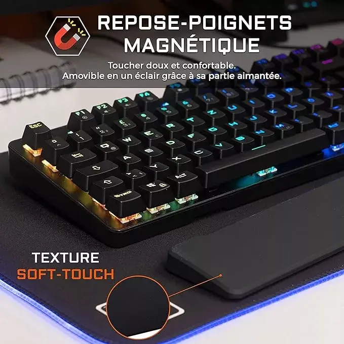 image de Clavier G-Lab KEYZ Rubidium AZERTY / RedSwitch