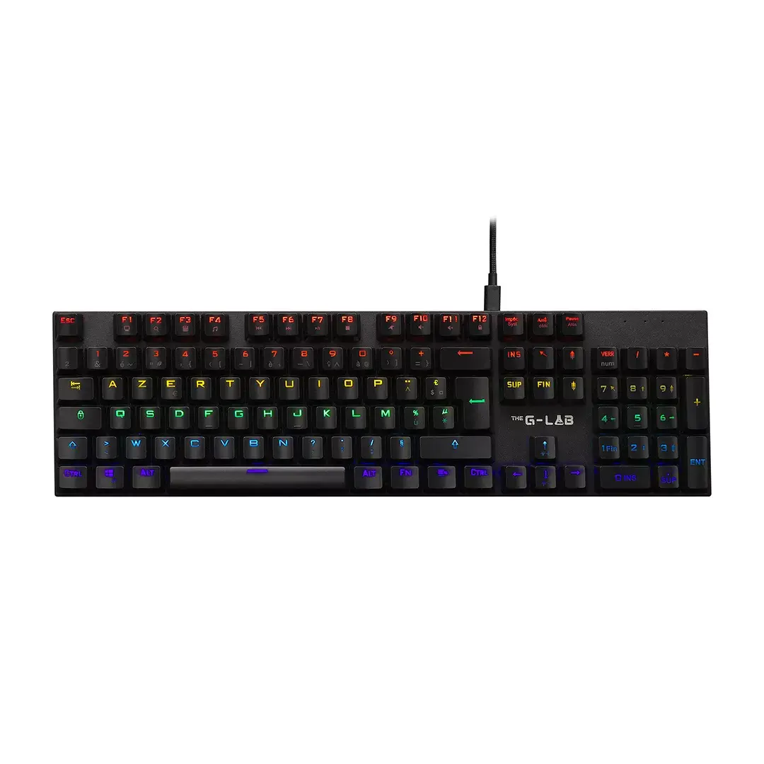 image de Clavier G-Lab Keyz Carbon EX- BLEU switch / Azerty