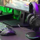 image de Casque gaming filaire G-LAB KORP TITANIUM Noir