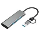 image de Mini Hub Bluestork 3 x USB-A + 1 PORT HDMI