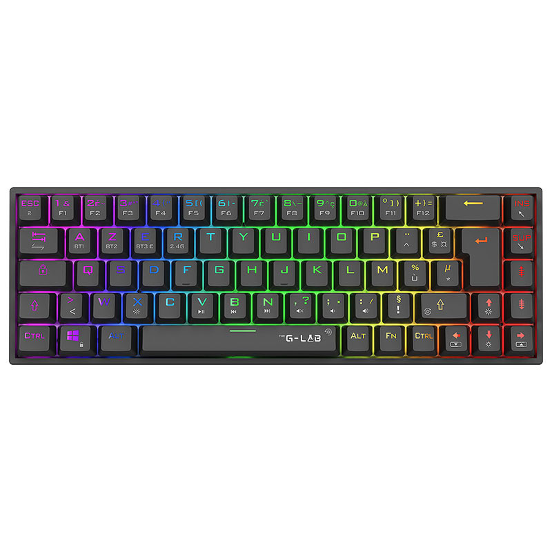 image de Clavier G-Lab Keyz Titanium AZERTY / RedSwitch | Wireless