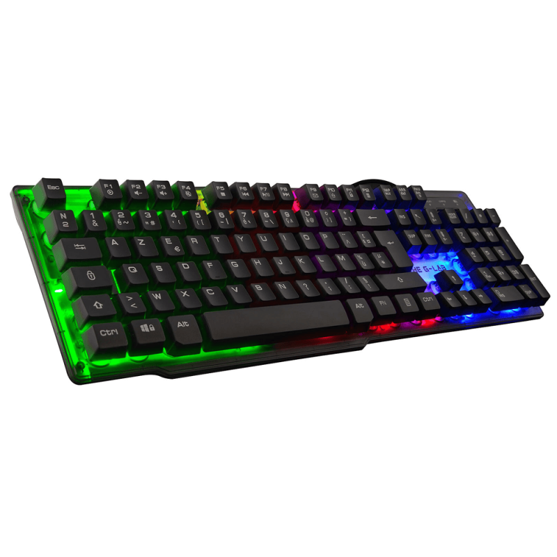 image de Clavier gaming G-lab filaire KEYZ NEON | AZERTY / Membrane Switch