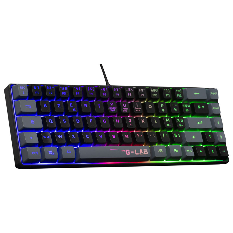 image de Pack Gamer clavier et souris The G-LAB COMBO HYDROGEN BKG