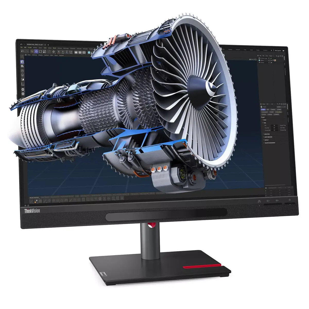 image de Écran Lenovo ThinkVision 27 3D 27" 4K 3D IPS Noir