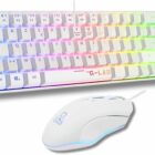 image de G-LAB Combo Hydrogen Gaming 2 EN 1 Pack clavier/souris blanc