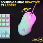 image de G-LAB Combo Hydrogen Gaming 2 EN 1 Pack clavier/souris blanc