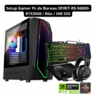 image de Setup Gamer Pc de Bureau SPIRIT-R5-5600G-RTX3050 / 8Go / 500 SSD