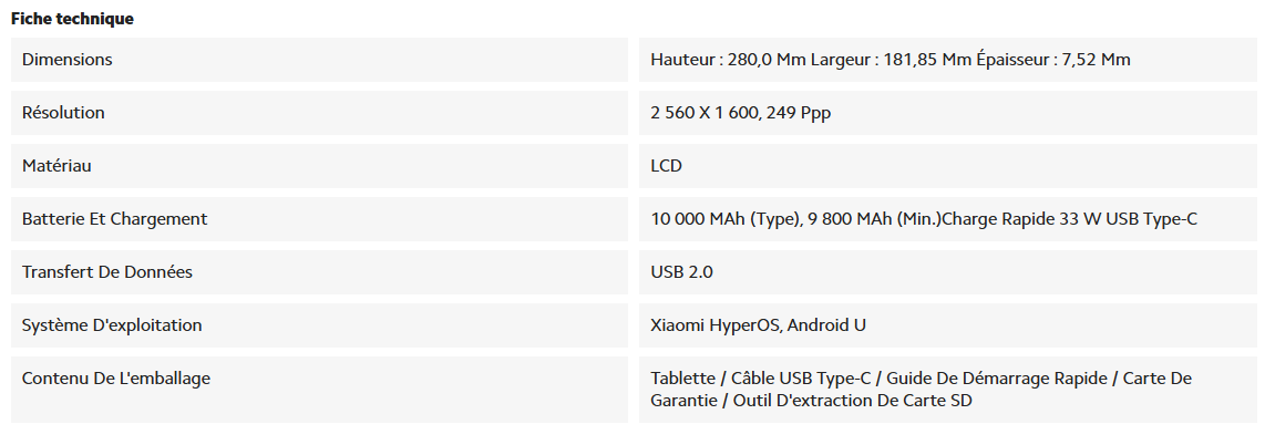 image de image de Tablette Xiaomi Redmi Pad Pro 5G/ 6 Go 128 Go 