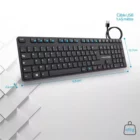 image de Clavier Filaire ADVANCE CLA-5100 Silencieux - Noir