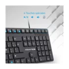 image de Clavier Filaire ADVANCE CLA-5100 Silencieux - Noir