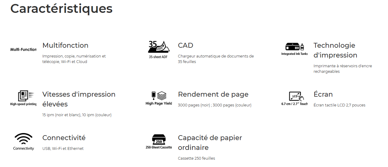 image de Imprimante CANON MAXIFY GX2040 à Réservoir intégré 4en1 Couleur Wifi