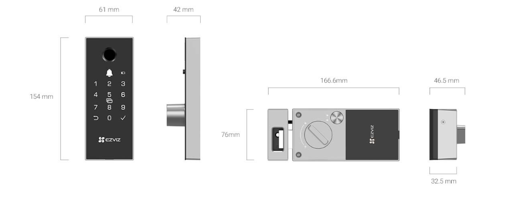 image de Serrure de jante intelligente EZVIZ DL03 Pro 