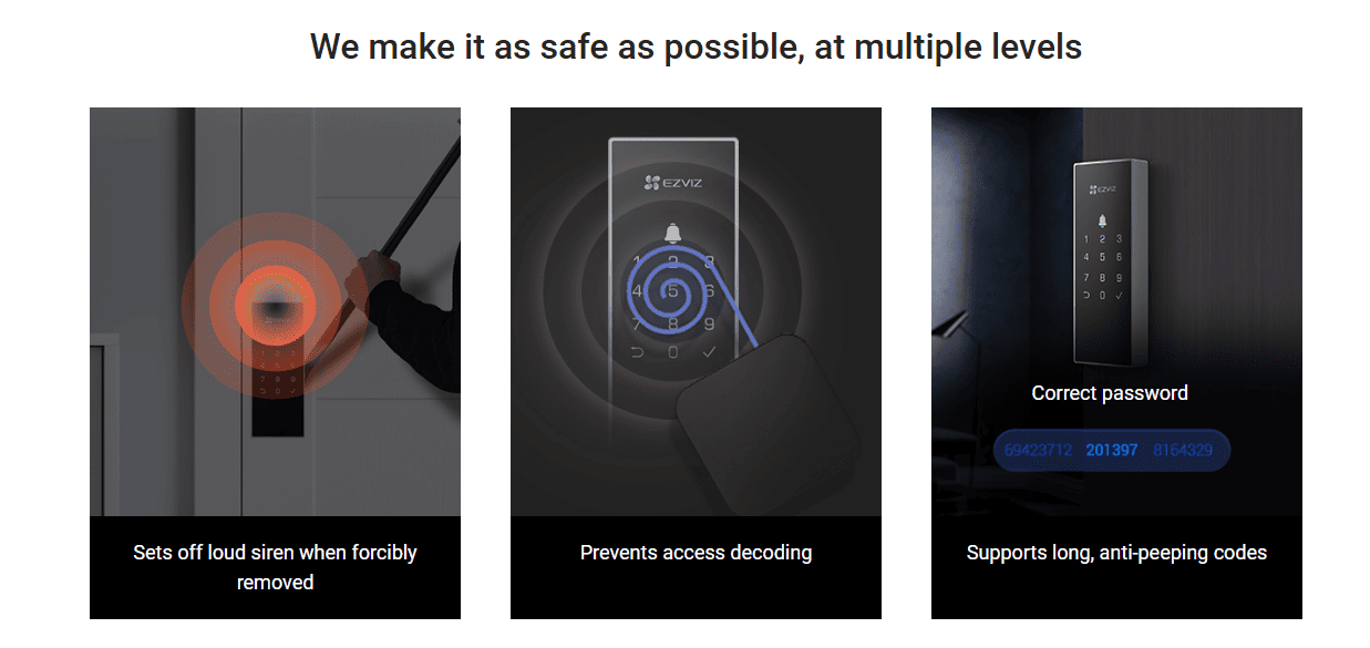 image de Serrure de jante intelligente EZVIZ DL03