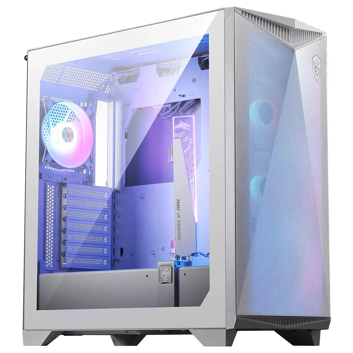 image de Boîtier Pc Gaming MSI Mpg Gungnir 300R Airflow Blanc