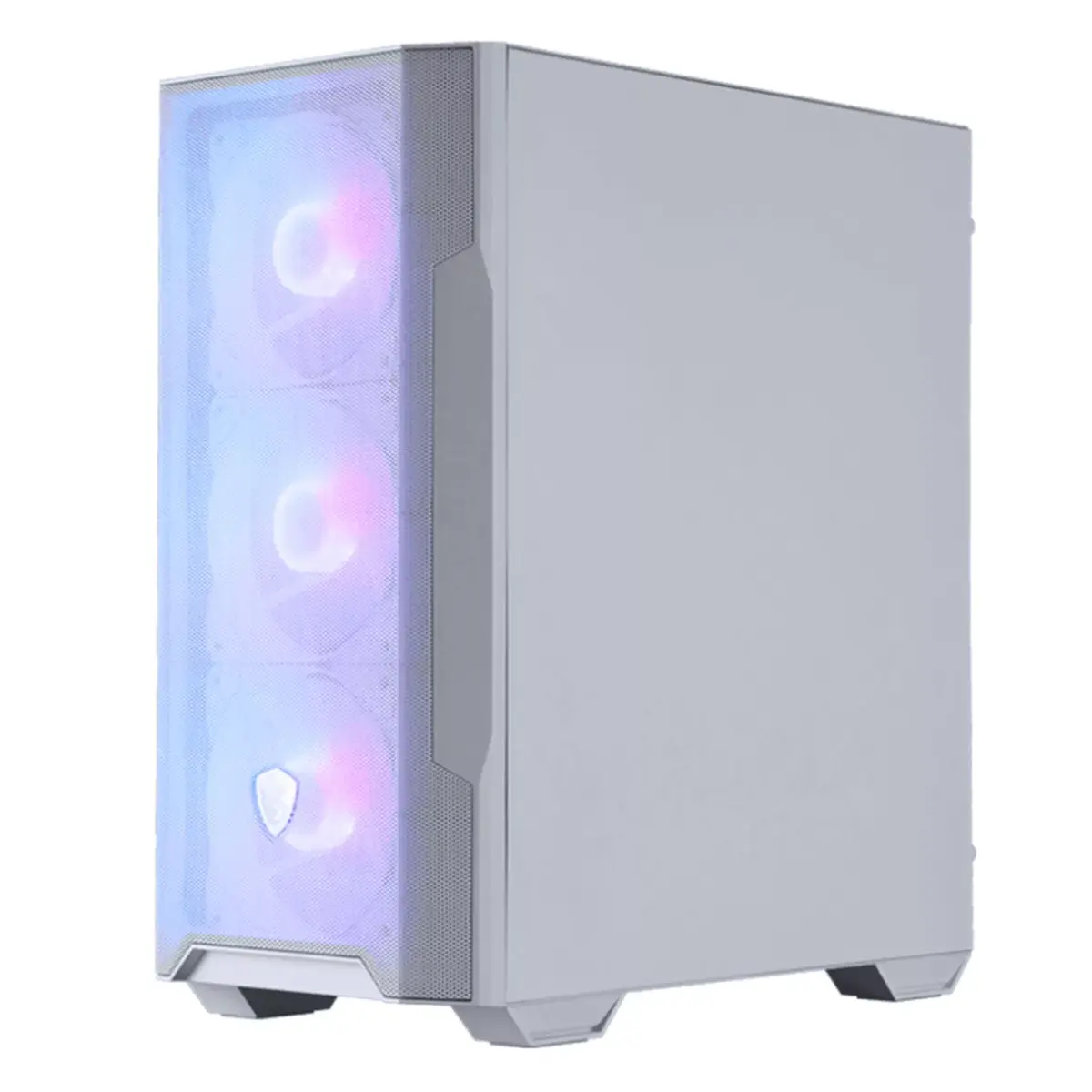 image de Boîtier PC Gamer MSI Mag FORGE M100R - Blanc (306-7G20W21-HH9)