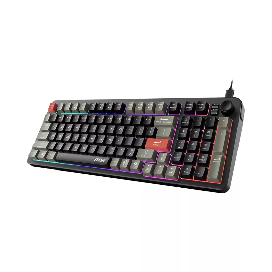 image de Clavier Gamer Filaire MSI FORGE GK110 AZERTY - Noir