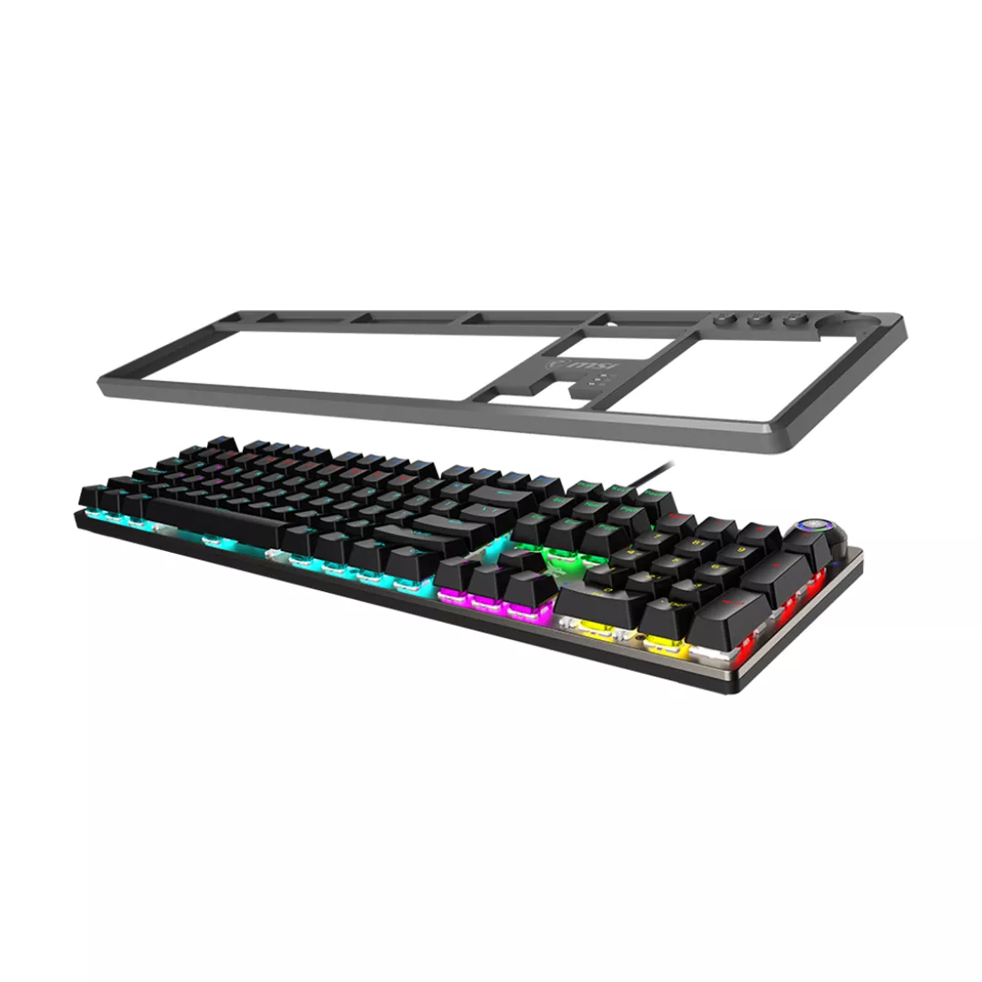 image de Clavier Mécanique Gamer Filaire MSI FORGE GK310 AZERTY - Noir