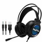 image de T-Wolf H130 Microphone Casque de Jeux Filaire USB+ jack Avec LED rgb