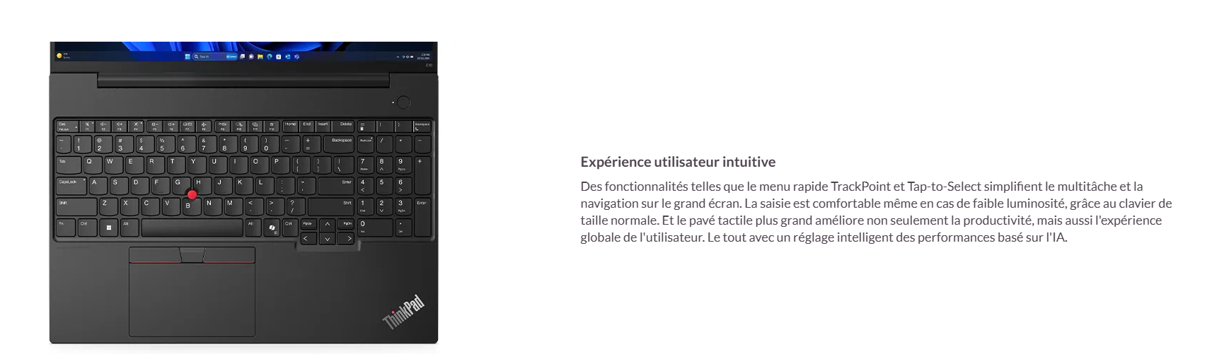 image de Pc Portable Lenovo ThinkPad E16 Gen2 Ryzen 5 7535HS / 16 GB DRR5-4800 / 512 SSD / AMD Radeon™ 660M