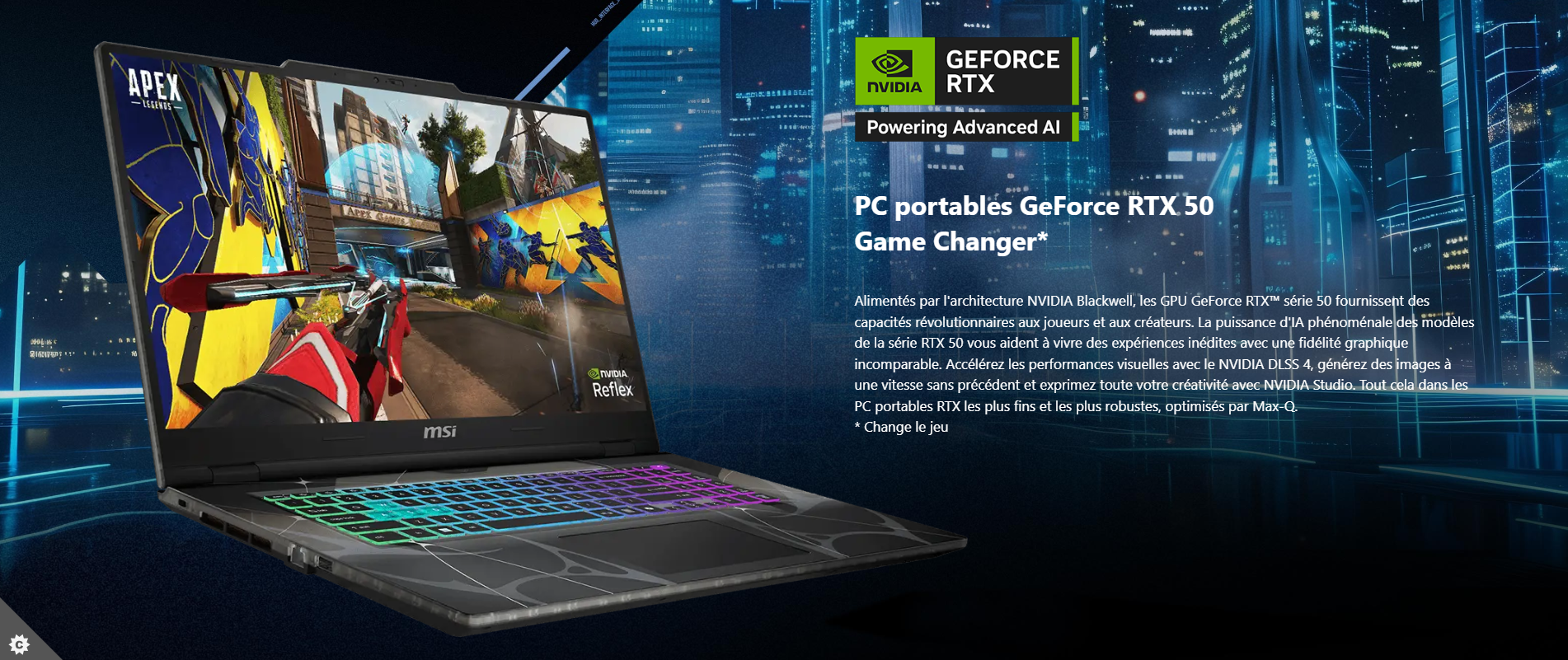 Pc Portable Gaming MSI Cyborg 17 B2RWFKG-043XFR 17.3" FHD 144Hz | Intel Core 7 240H | RTX 5060 | 8GB Ram | 512 GB NVMe