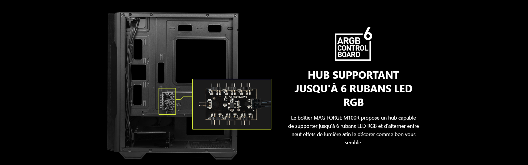 image de Boîtier Gamer MSI Mag Forge M100R Noir