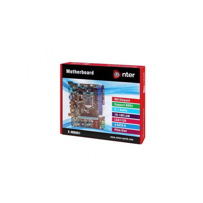 image de Carte Mère E-H61 Enter Chipset Intel H61- Core i7/i5/i3