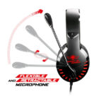 image de Casque-micro Gamer Spirit of Gamer PRO-H3 Multiplateforme - Noir & Rouge